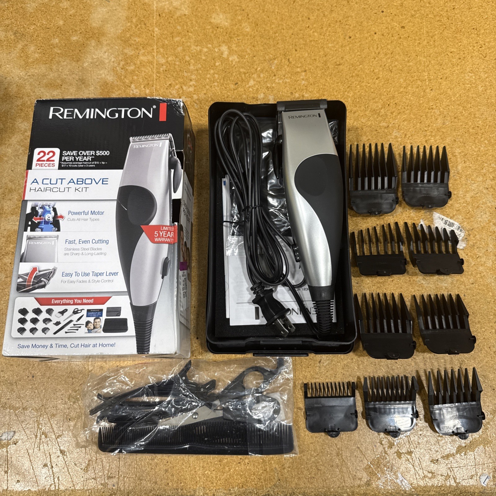 Remington HC-80 Precision 22 Piece Corded Haircut Kit