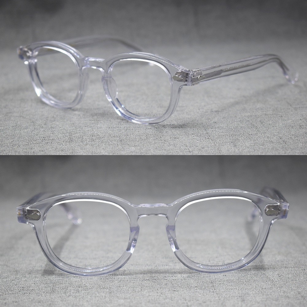 Johnny Depp 49mm Acetate Eyeglass Frames Large size Spectacles Brand Glasses