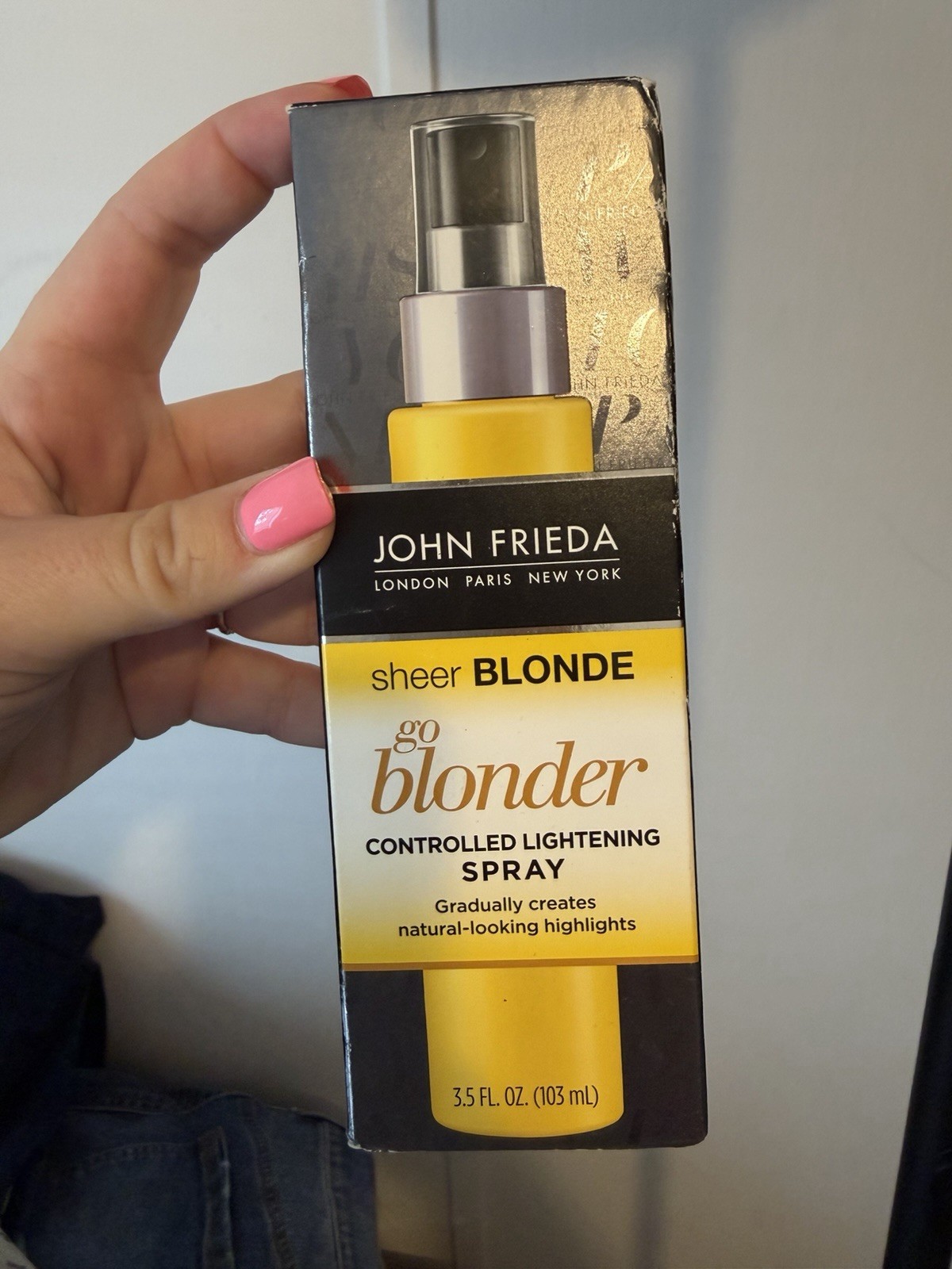 John Frieda Sheer Blonde Go Blonder Hair Lightener Spray, Blonde, 3.5 fl oz