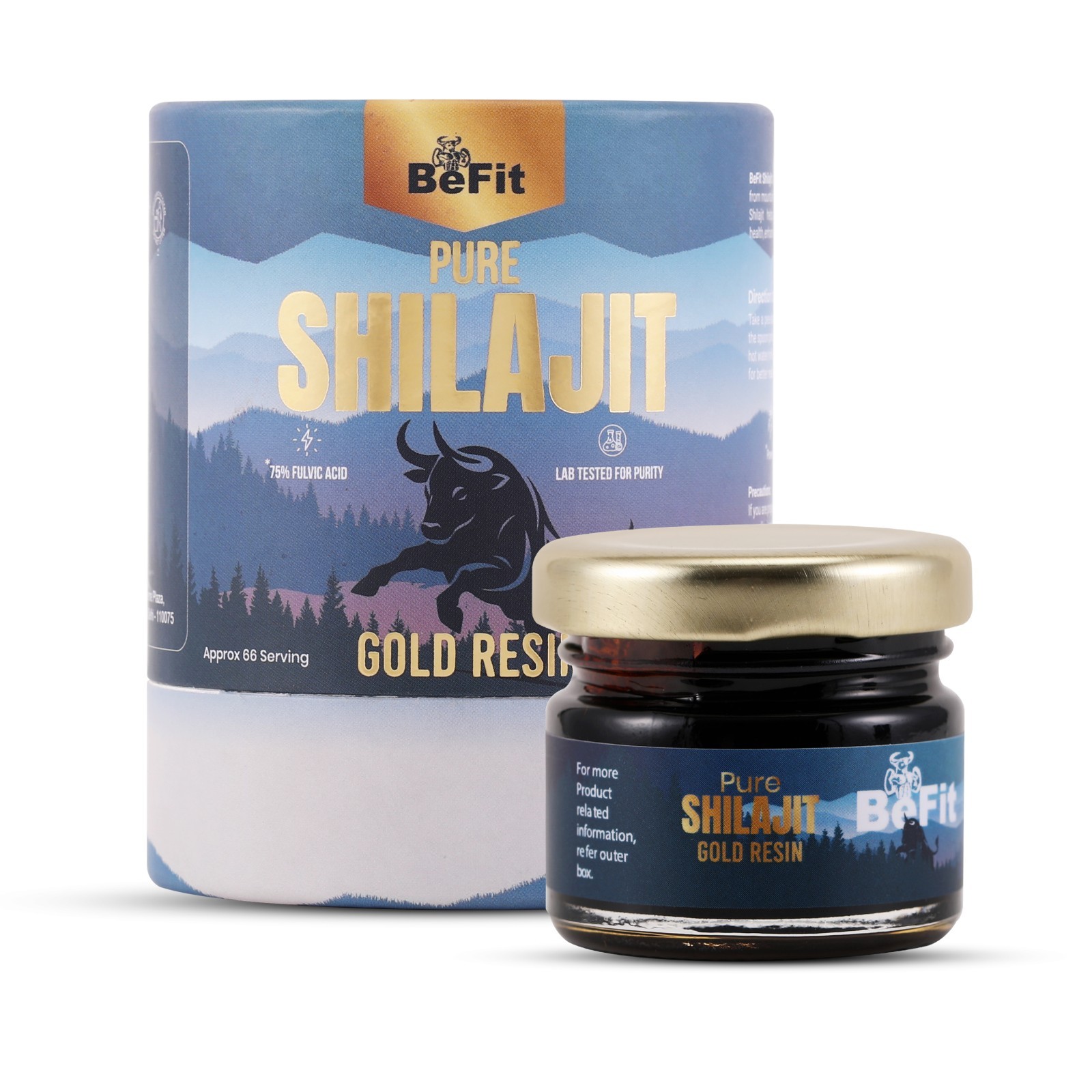 Befit Himalayan Shilajit Soft Resin 20g | Organic 100% Pure | Fulvic Acid