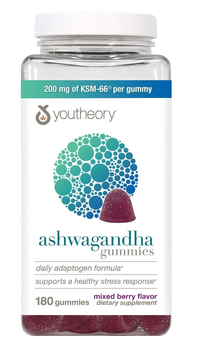 Youtheory Ashwagandha Gummies 180 Count