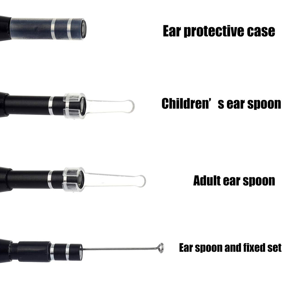 5.5MM Ear Cleaning Endoscope USB Visual Earpick HD Mini Camera Spoon Otoscope US
