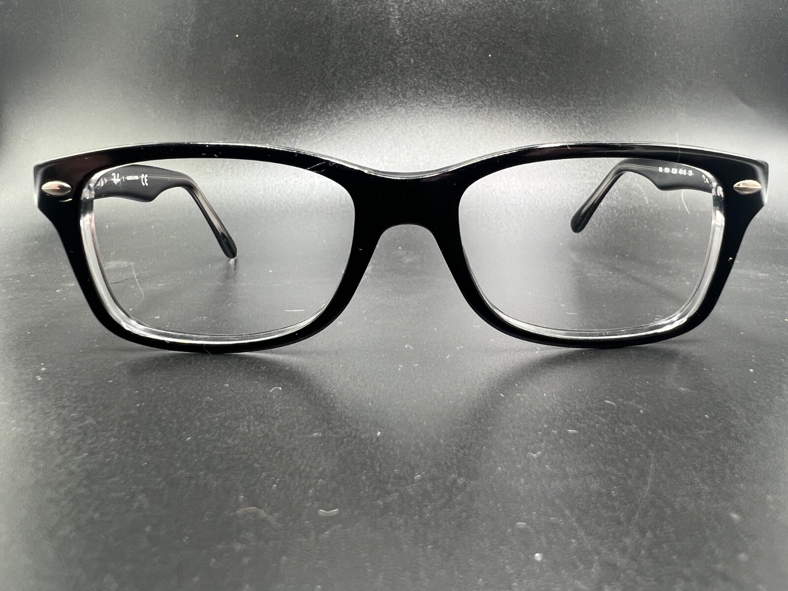 Unisex Youth Ray-Ban Eyeglasses Kids RB 1531 Full Frame Square Black Clear