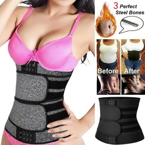 Waist Trimmer Belt – Neoprene Waste Trainer Hot Sweat Band for Workout Belt USA
