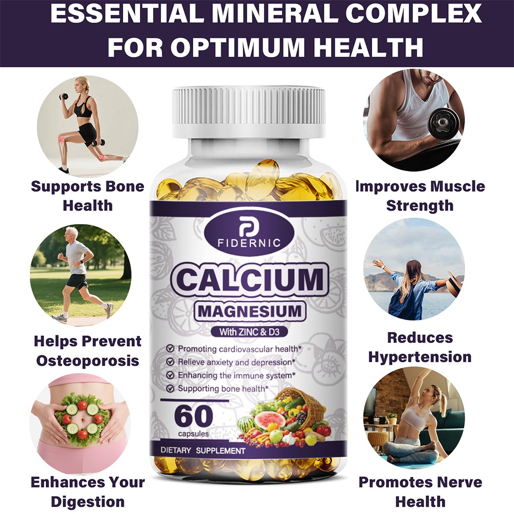Magnesium Glycinate Capsules 60ct Sleep Muscle Support