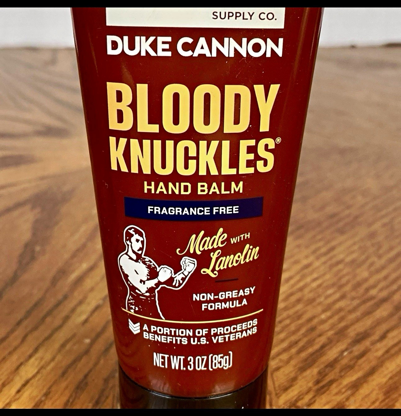 Duke Cannon Bloody Knuckles Fragrance Free Hand Balm w/ Lanolin 3 oz