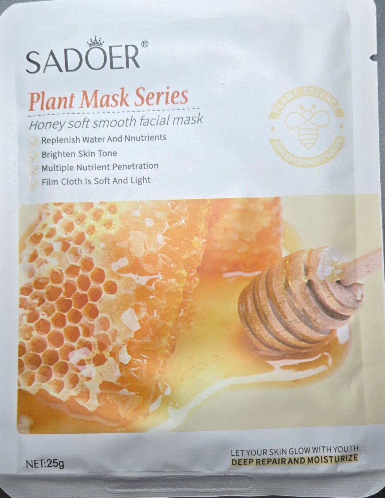SADOER Hydrating Facial Sheet Plant Mask Series Korean Skincare Honey FREE SHIP
