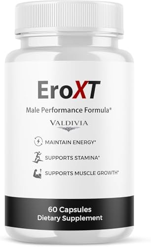 EroXT Men Daily Wellness Energy Vitality Support Capsules Natural 1 Pack 60Ct