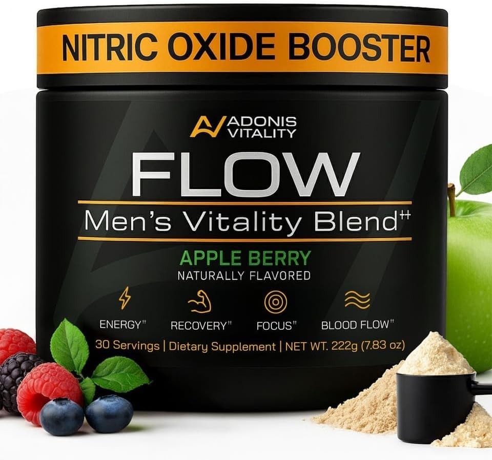 Flow – Nitric Oxide Supplements for Men – 5,000mg L-Citrulline, Supports Blood