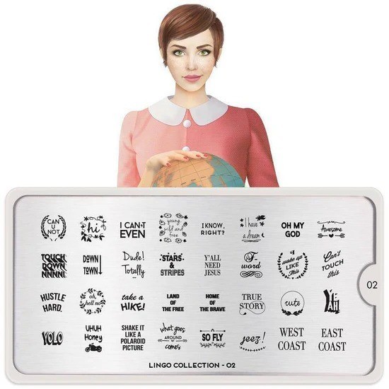 MoYou-London Lingo 02 ✦ Nail Stamping Plate