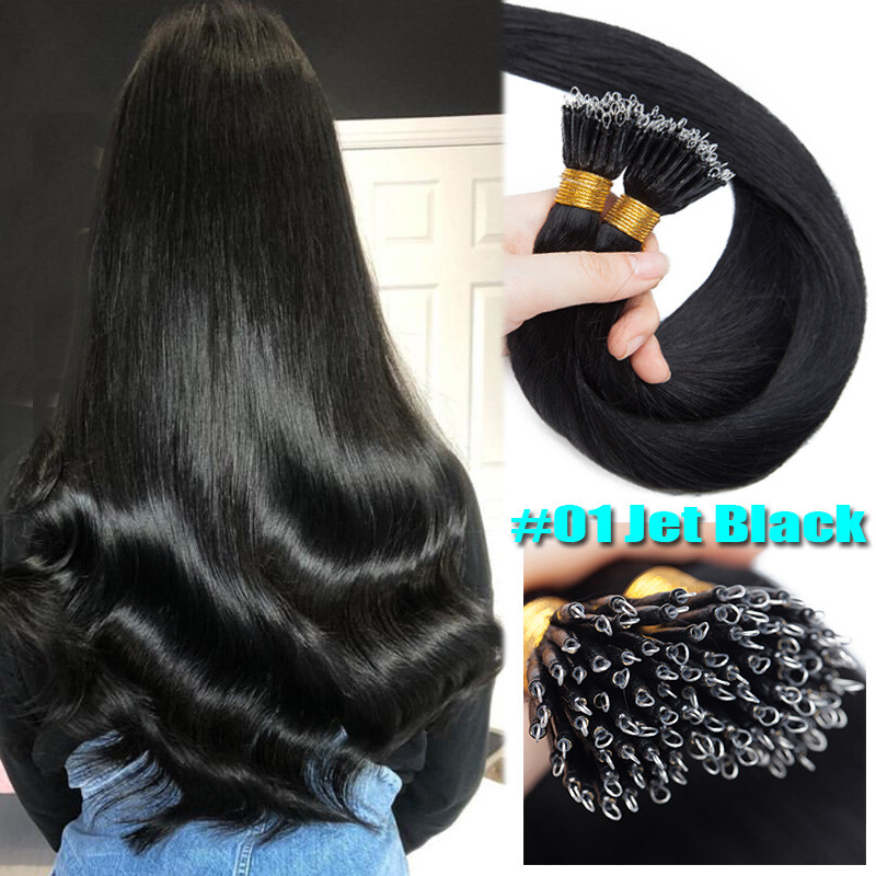 THICK 150g Nano Ring Beads Human Remy Hair Extensions Micro Tip Full Head Blonde