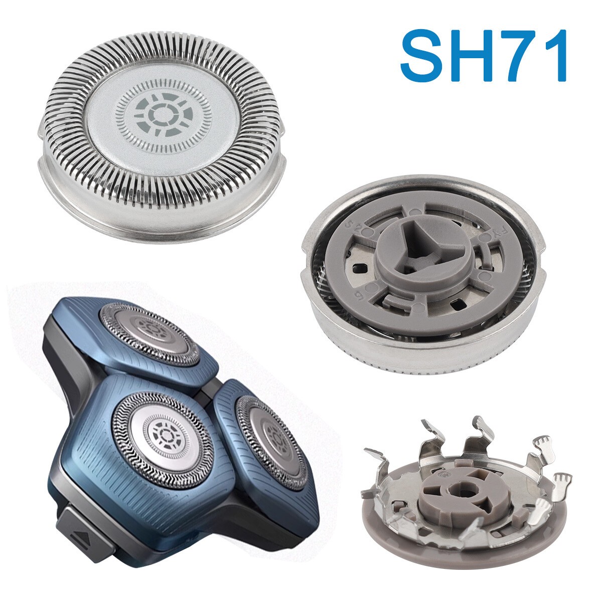 6Pack SH71 Replacement Heads for Philips Norelco Series 7000 Shavers Blades