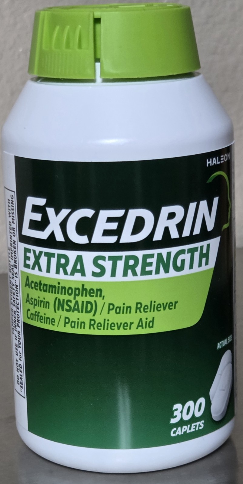 Brand New Excedrin Extra Strength Caplets BIG 300 ct. bottle!! Exp 2/28