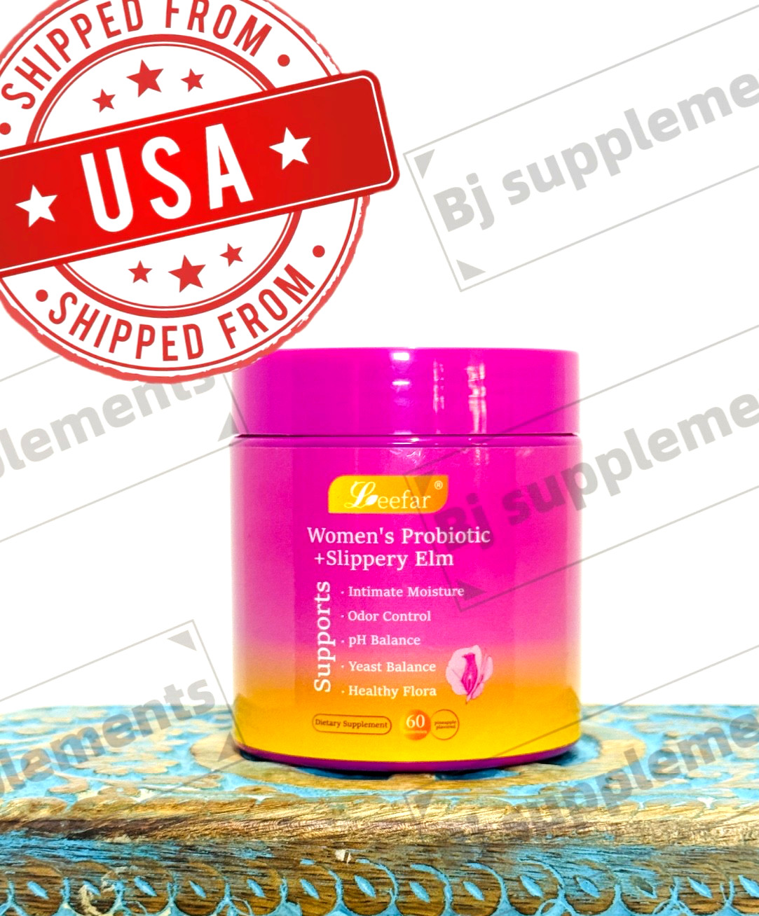 LEEFAR Her Juicy Feminine Probiotics Gummies 60 ct probiotics women