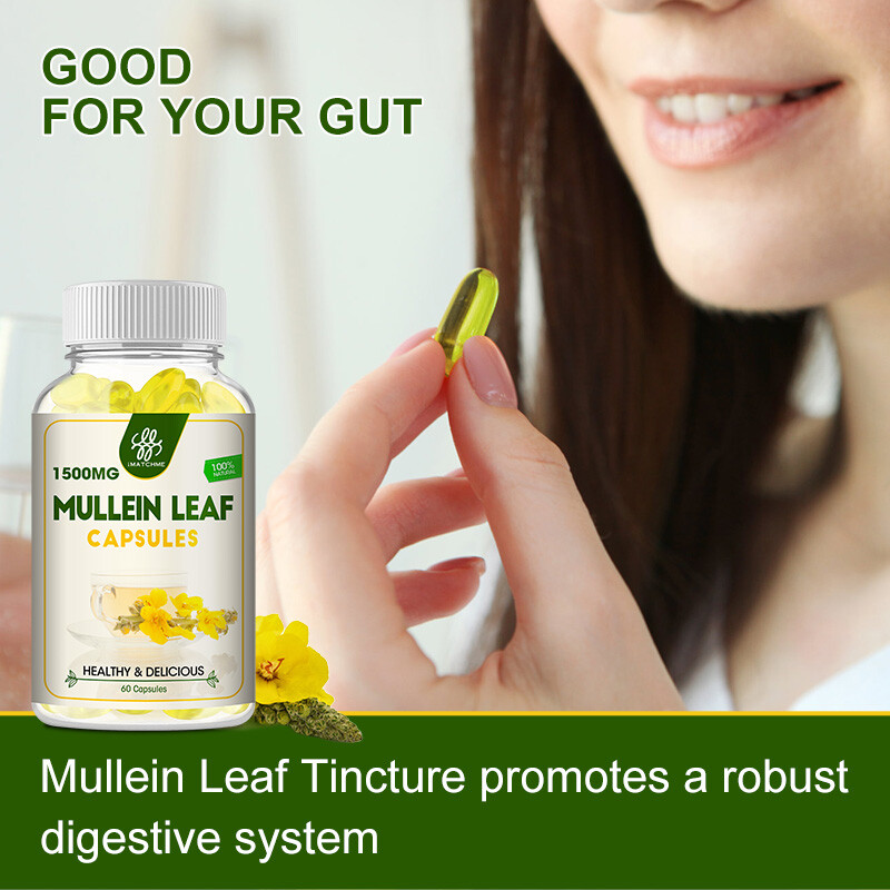 Mullein Leaf Gummies/ Capsule For Lung Cleanse Detox Herbal Dietary Supplement