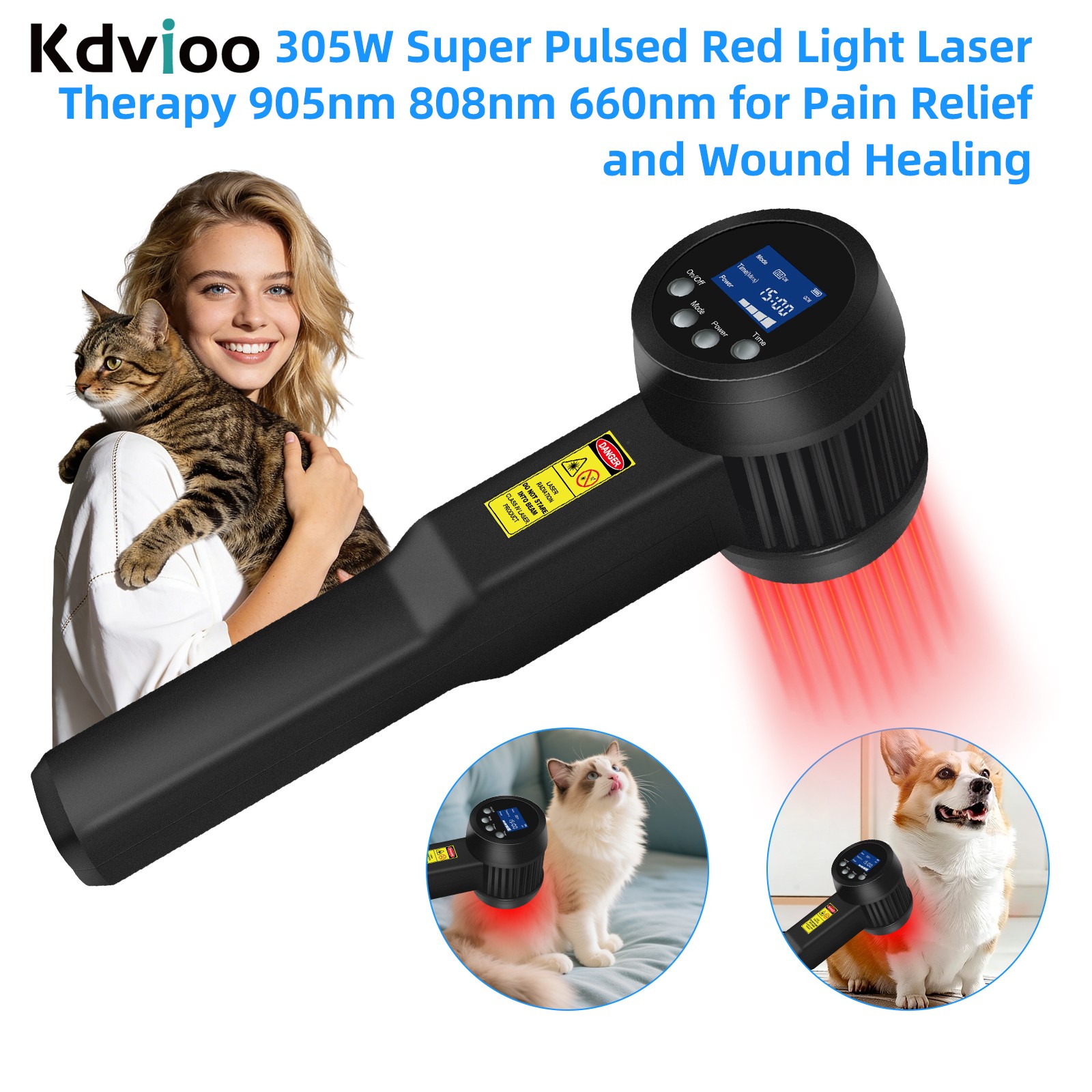 305W Medical Grade Super Pulsed 905nm Laser for Pain Relief Tissue Regeneration