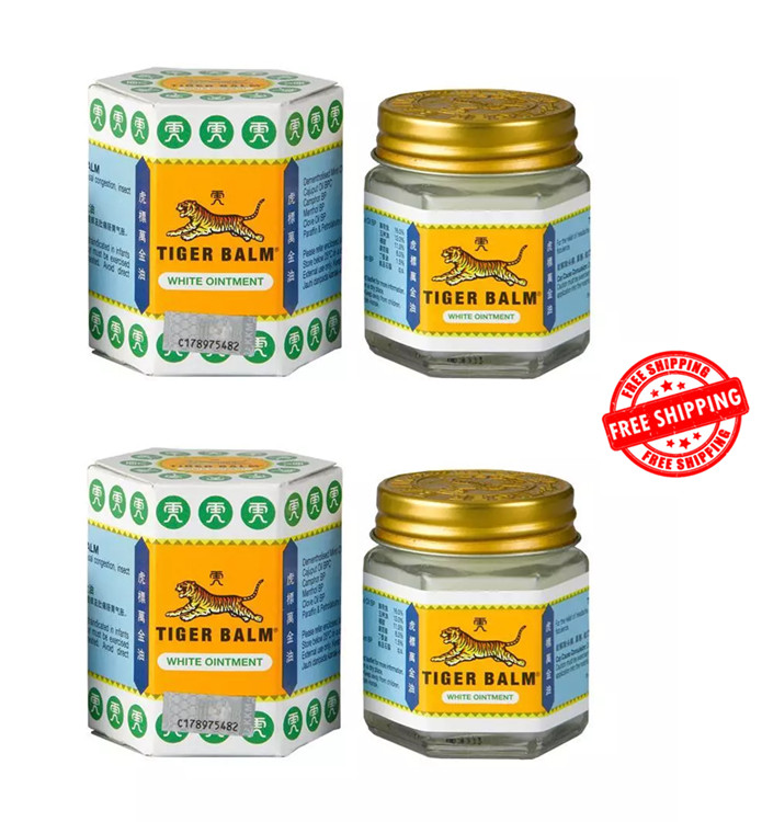 2 X Original Tiger Balm White Ointment 30g Herbal Muscle & Joint Pain Relief