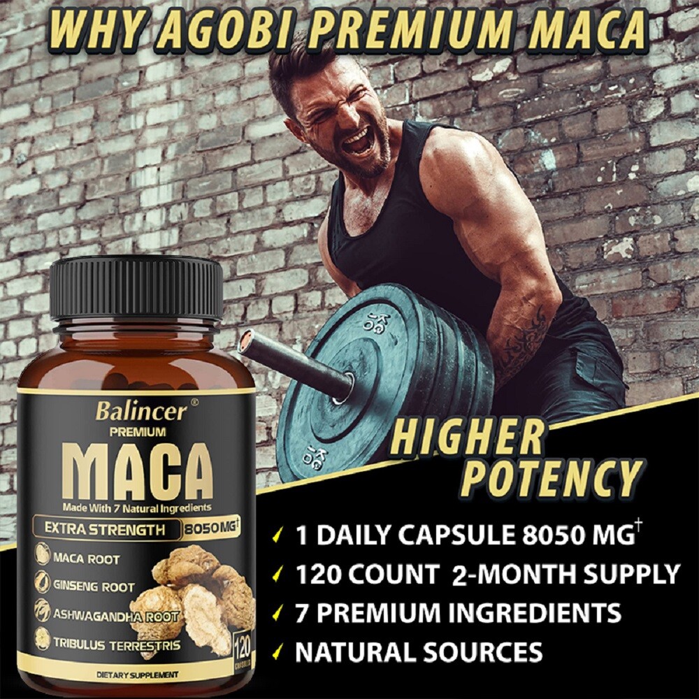 Maca Capsules Extrac Strength For Supports And Endurance,Muscle Increase Energy