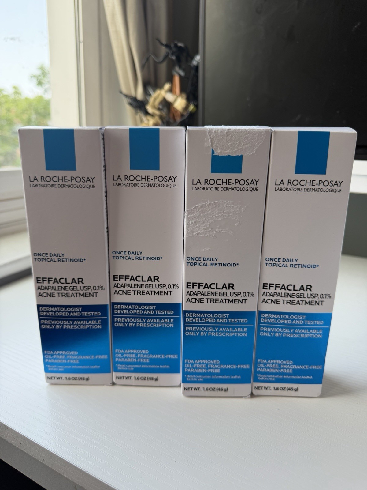La Roche-Posay Effaclar Adapalene 0.1% Acne Treatment Gel 1.6 oz Oil-Free