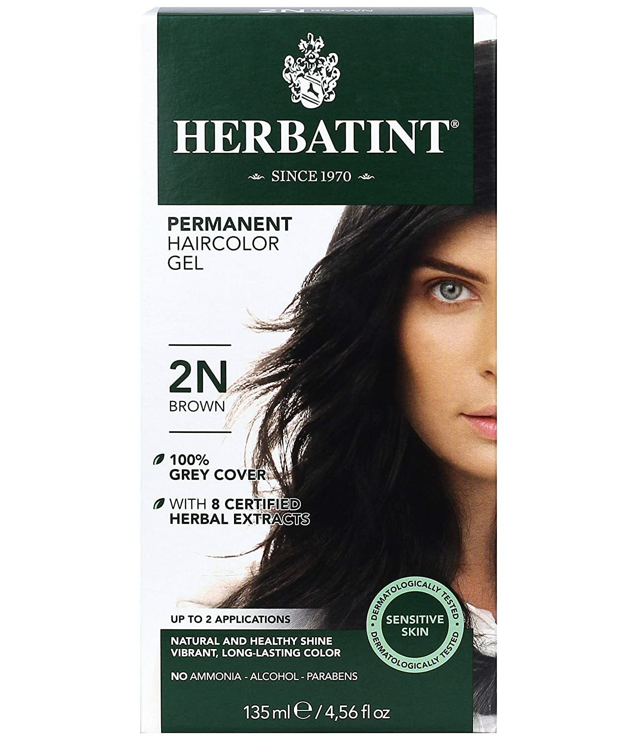 Herbatint Permanent Herbal Hair Color Gel 4.56 Ounce, UNIQUE AND GENTLE FORMULA