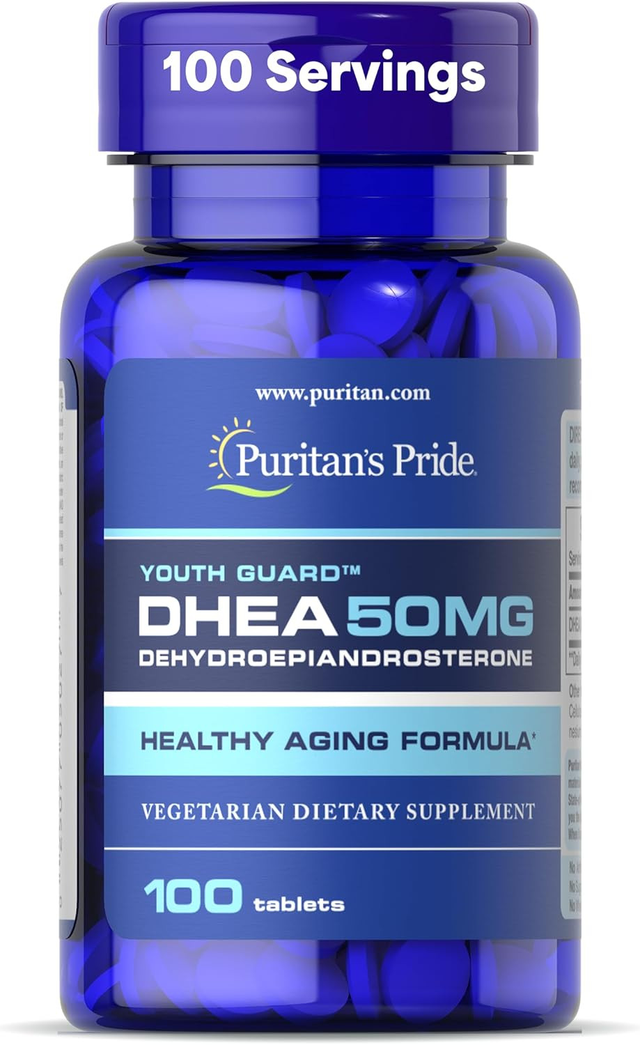 Youth Guard™ DHEA for Women and Men 50mg, Dietary Supplement for Healthy Aging