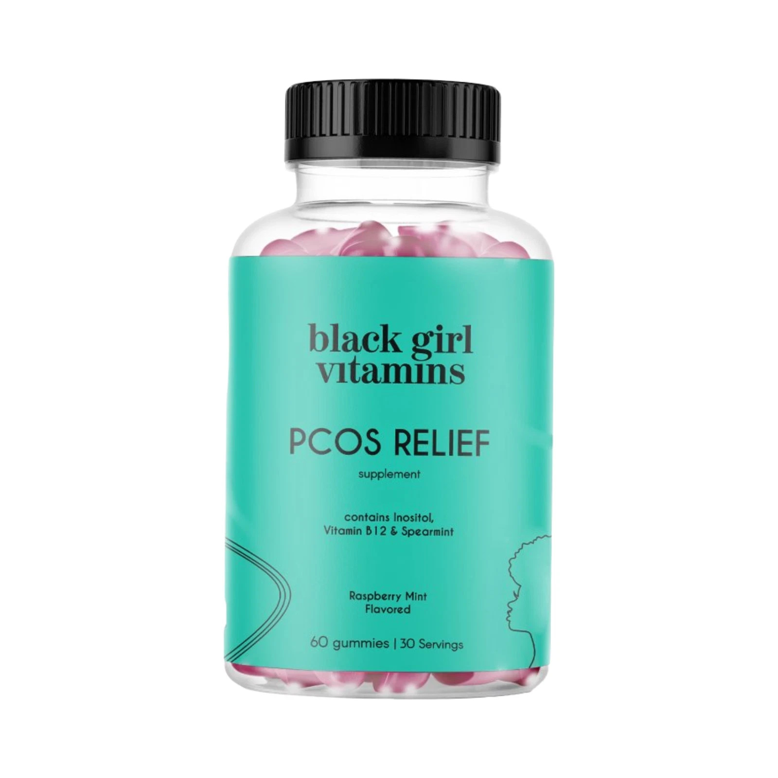 Girl Black Vitamins PCOS Relief – Cycle Support for Women – 60 Gummies