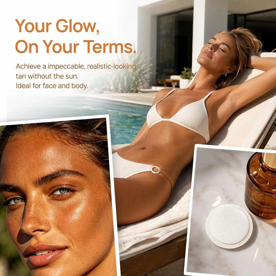 10Pcs Sun Free Glow Patches, Advanced Tanning Patches for Women and Men