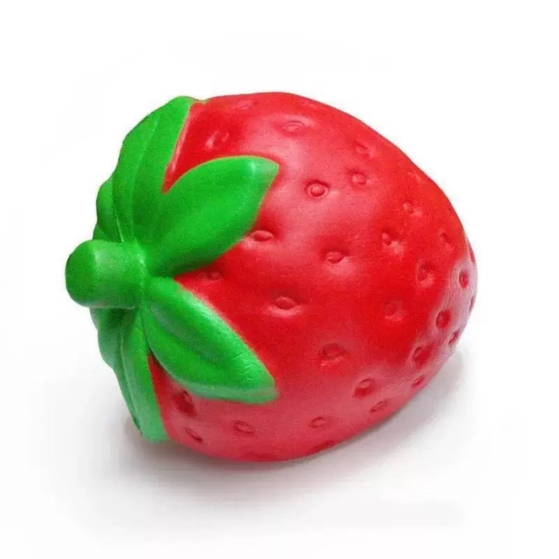Squishy Strawberry, 1 Pc Set, Soft Fruit Stress Relief Toy
