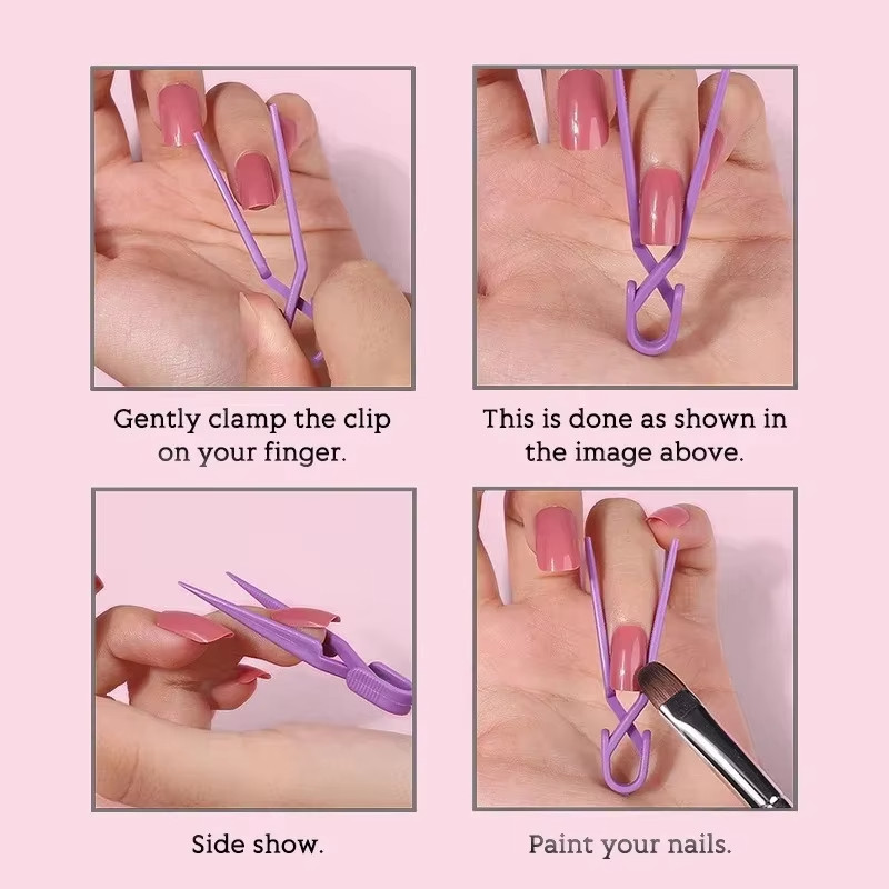 Nail Polish Shield Protector Clips – Spill-Proof Manicure Finger Guards 5 Pcs