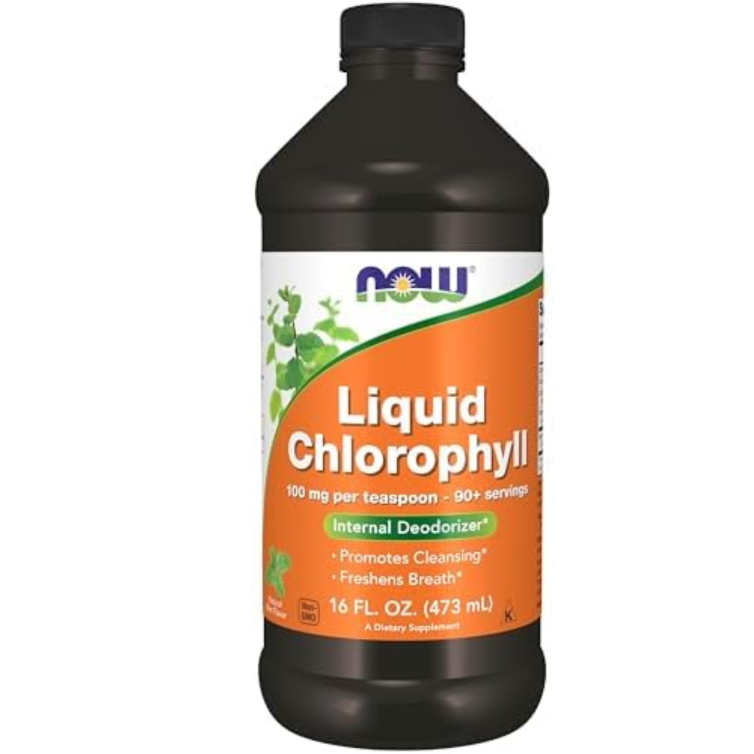 NOW Supplements Liquid Chlorophyll, Super Concentrated Internal Deodorizer 16 OZ