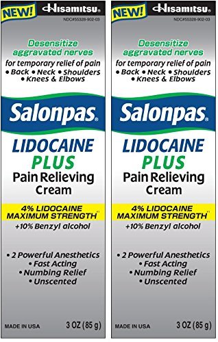 Salonpas Pain Relieving Cream 4% -2 Pack -Exp Date 05-2025