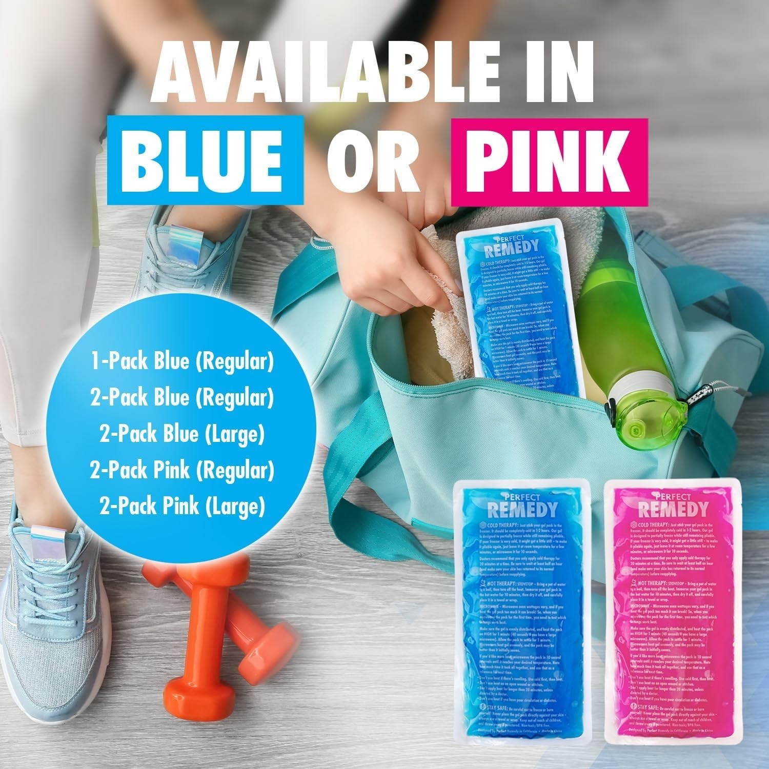 Reusable Gel Ice Pack for Targeted Pain Relief – Flexible Hot & Cold Therapy