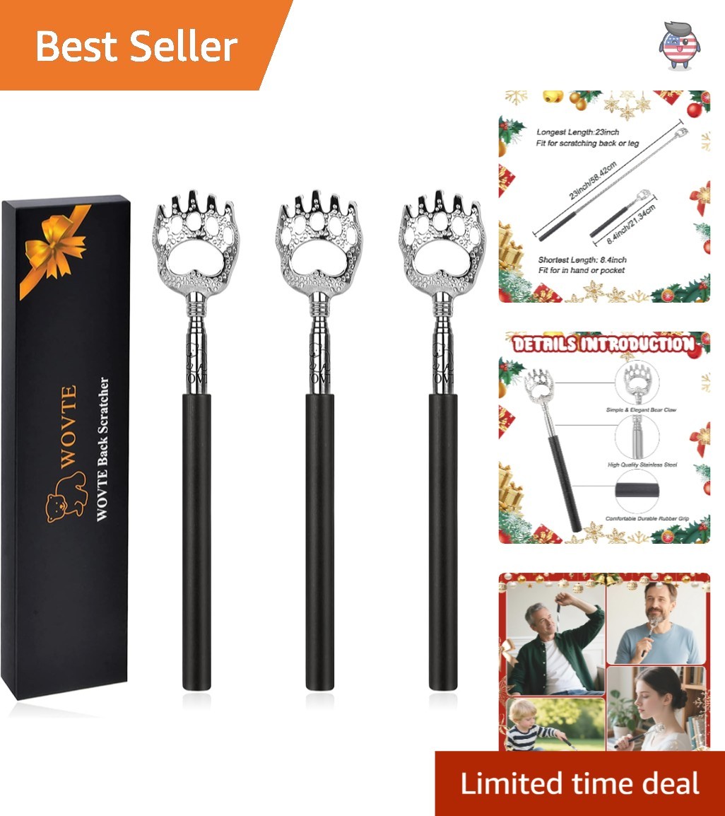 Innovative Bear Claw Back Scratchers 3-Pack – Effortless Itch Relief at Hand