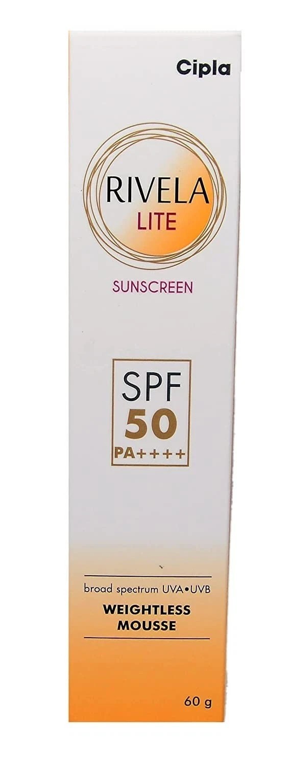 Cipla Rivela Lite Sunscreen Spf 50 For Soft Skin 60gm