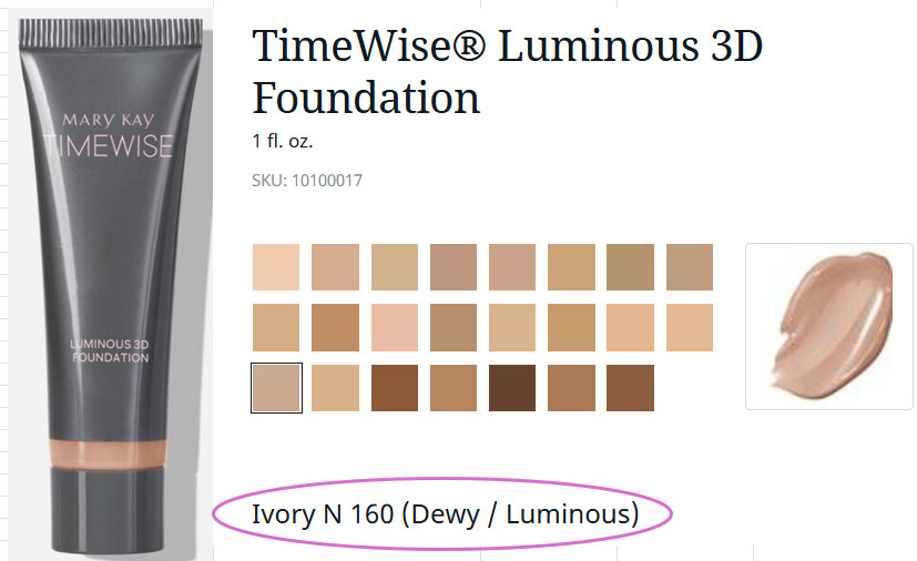 TimeWise Luminous 3D Liquid Foundation- Med. to Full Coverage – 23 Color Choices