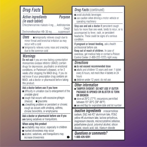 Quality Choice Cough & Cold For High Blood Pressure, 24 Tablets