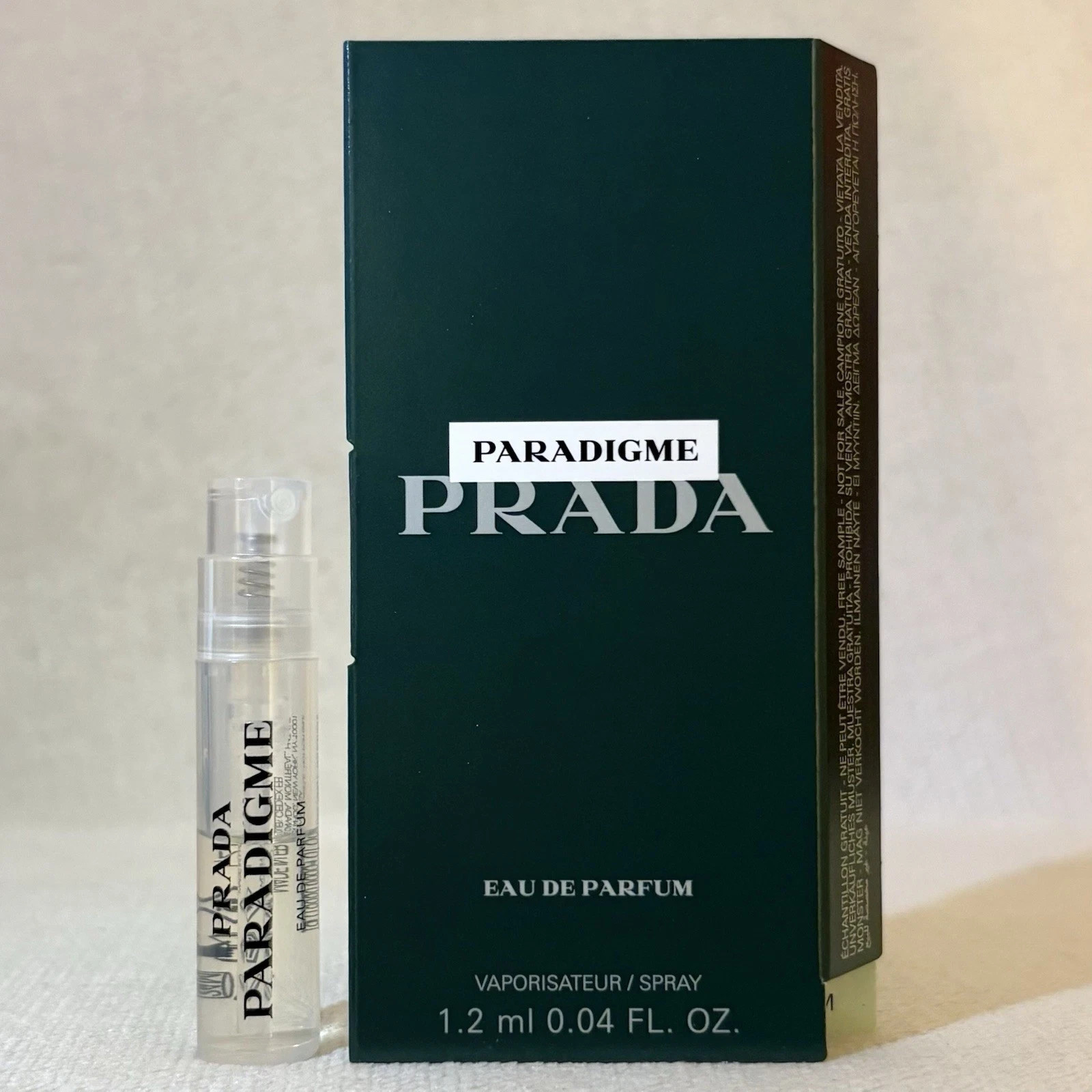 Prada Paradigme (0.04 Oz / 1.2 ML) Eau De Parfum Sample Spray *2025 Release*