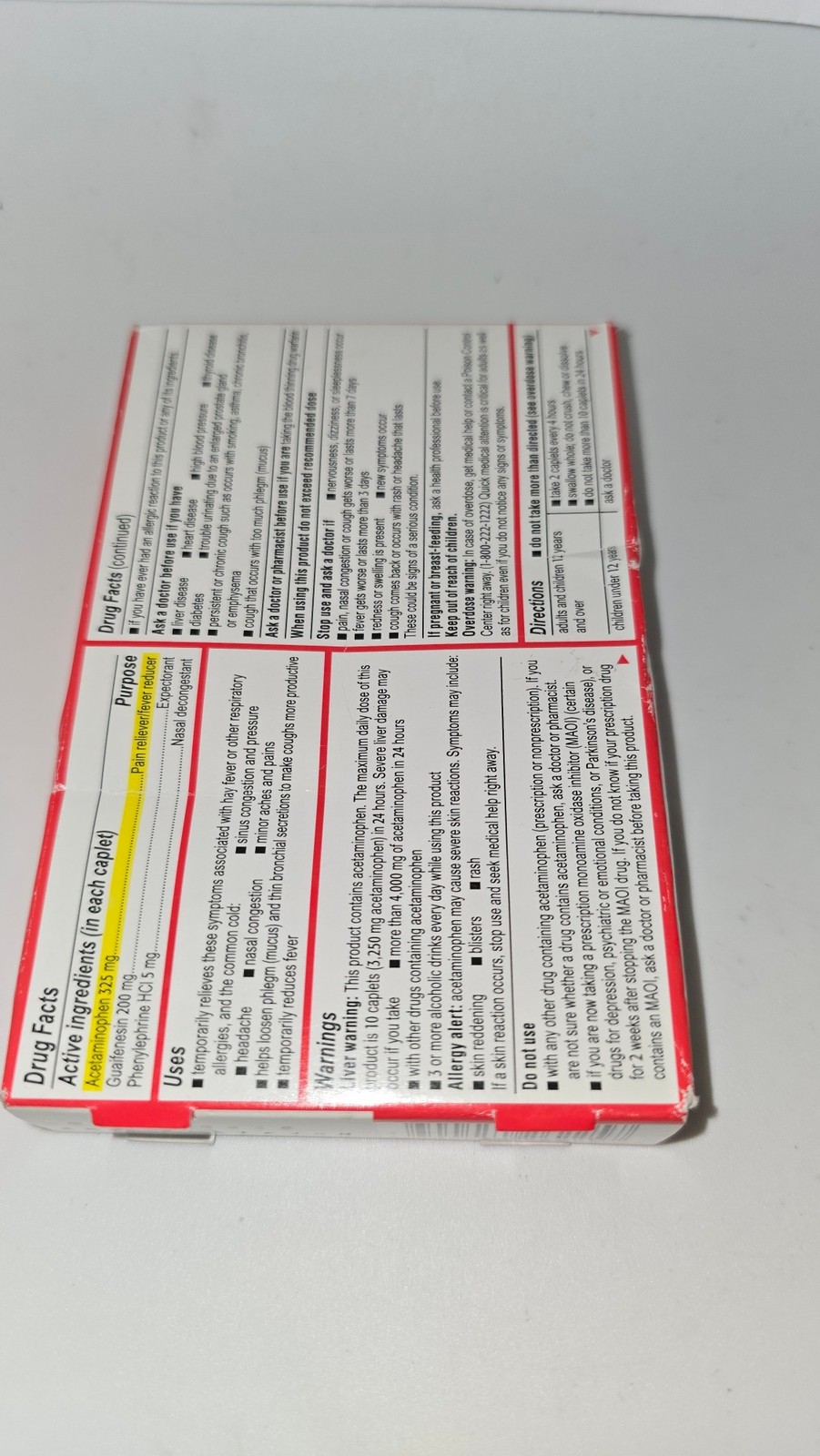 Tylenol Sinus Severe Day Non-Drowsy Headache Pressure Congestion 24 Caplets