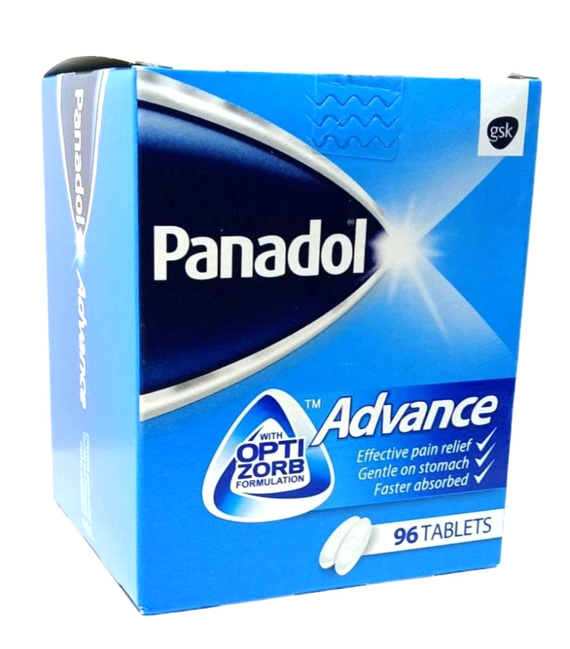 Panadol Advance, Effective Pain Relief, Gentle, Faster Absorbed – (96 Tablets)