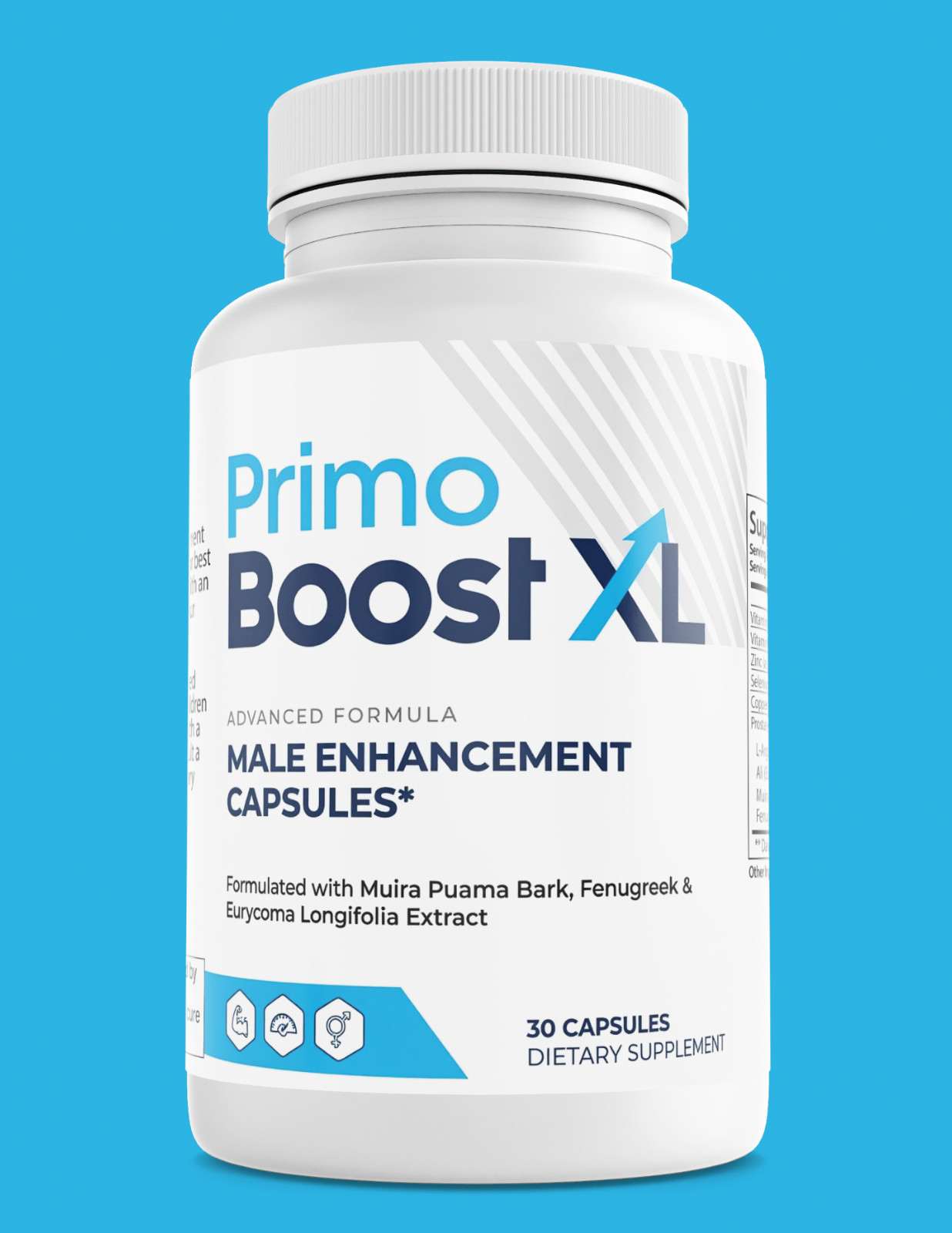Primo Boost XL Mens Health Supplement Supports Energy and Endurance 30 Capsules