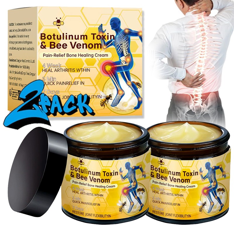 2X Bee-Venom Pain-Cream for Joint-Bone Healing-Arthritis Pain Relief Care Cream