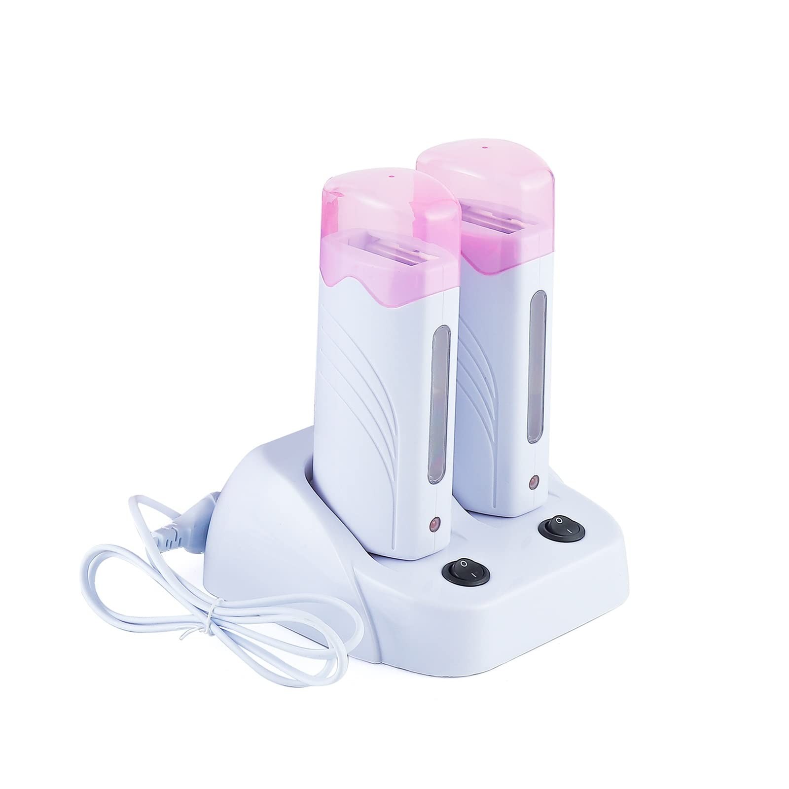 110V Roll On Wax Warmer for Hair Removal, Double Wax Roller Heater, Home Waxi…