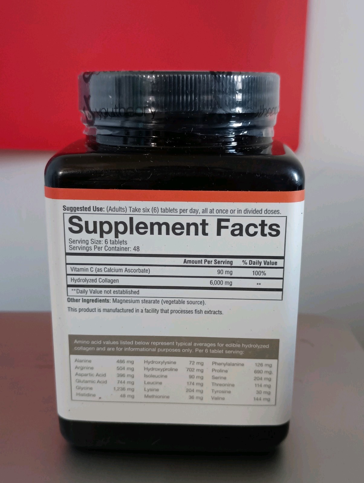 (2 Units) Youtheory Adv Collagen – 6,000 mg Collagen with Vitamin C -290 Tablets