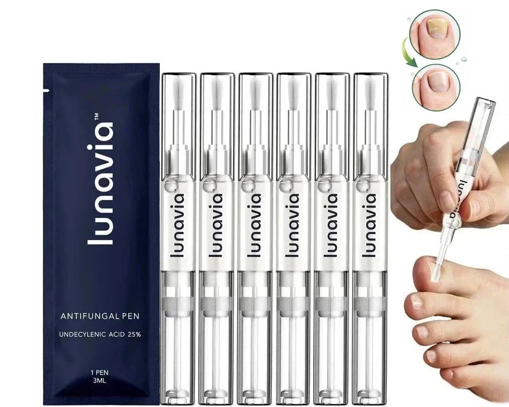 6 Undecylenic Lunavia Antifungal Pen, 25% Pack Acid – Toenail Fungus Treatment