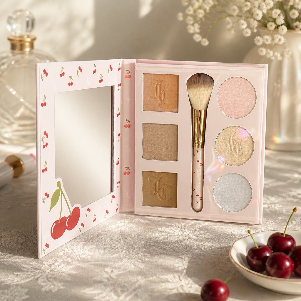 Juicy Couture Complexion Kit Face Palette Blush Bronzer Highlighter w/ Brush New