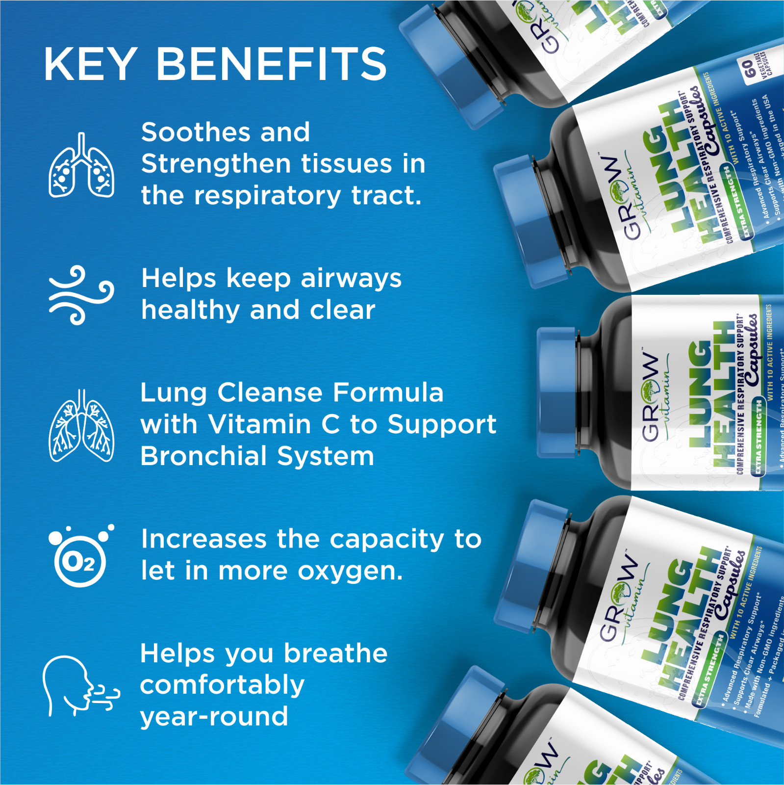 White Lung – Lung Cleanse & Detox.Support Clear Lungs a Healthy Lungs Supplement