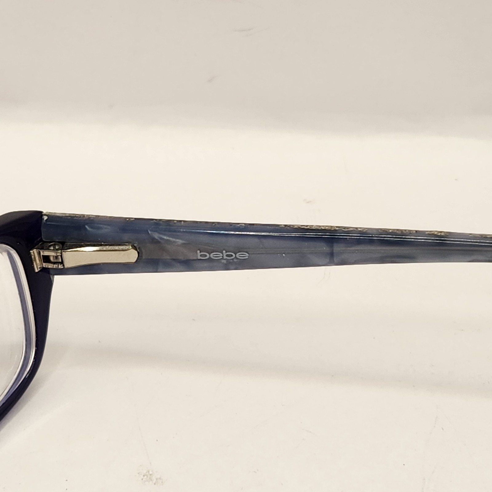BEBE FRAMES EYEGLASSES 135 Blue Bling Fancy Full Rim Decorative