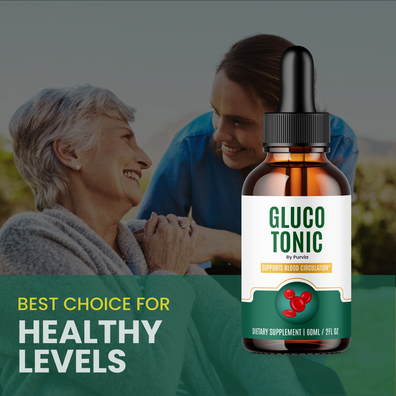 (3 Pack) Gluco Tonic Drops Extra Strength Formula Supplement Maximum Strength