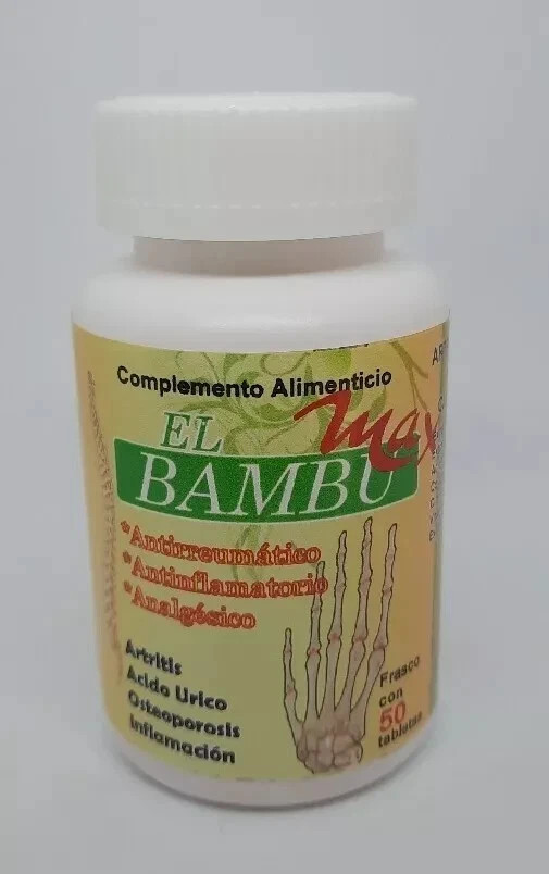 3 pack bambú Max ANTIRHEUMATIC ANTIINFLAMMATORY ANALGESIC ARTHRITIS 150 pil