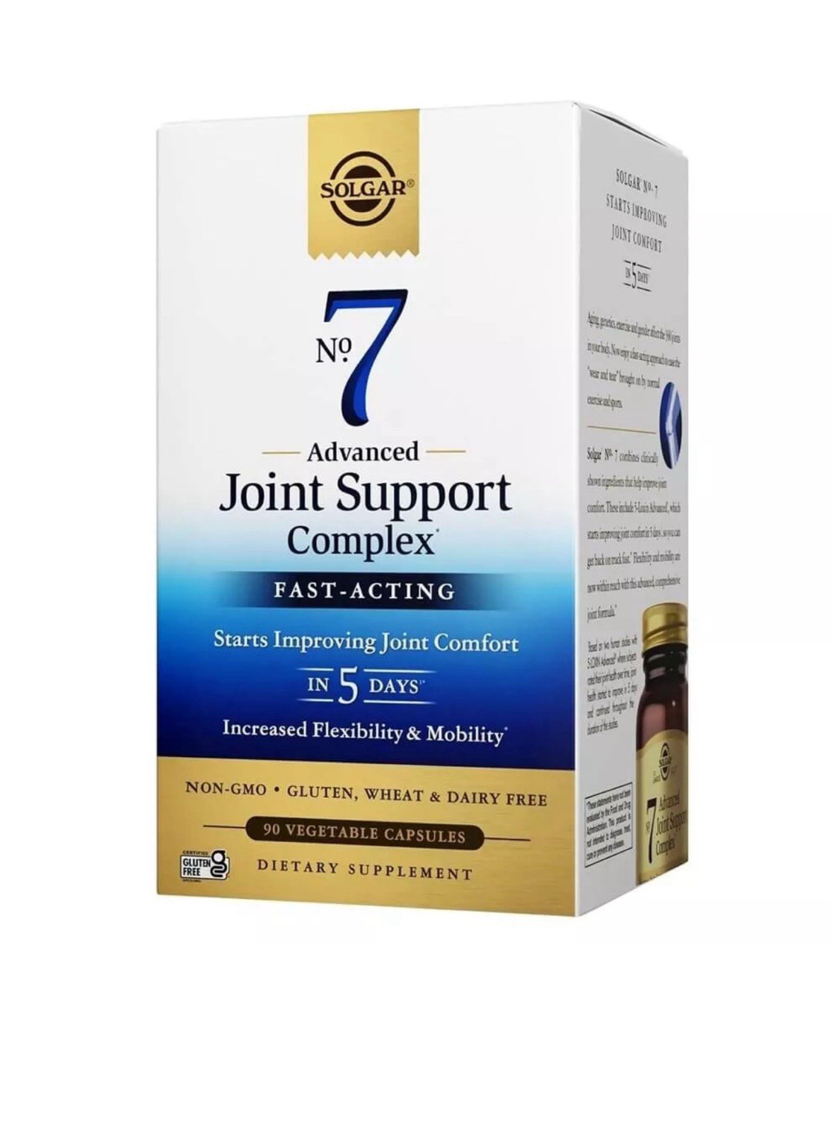 Solgar No. 7 Join Support Vegetable Capsule – 90 Count Exp 04/2027